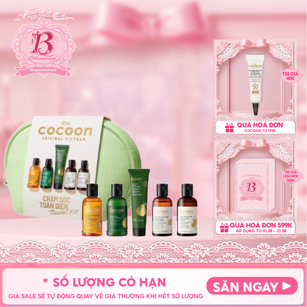  Bộ Chăm Sóc Toàn Diện Cocoon Travel Kit 1: Complete Skincare Set 5pcs 
