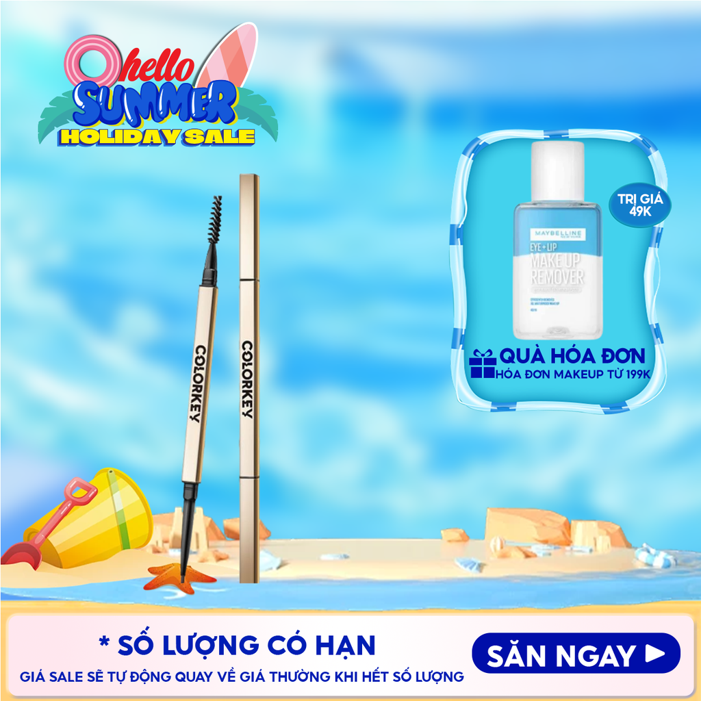 Chì Kẻ Mày Hai Đầu Colorkey Lâu Trôi The Rapid Eyebrow Pencil 0.07g