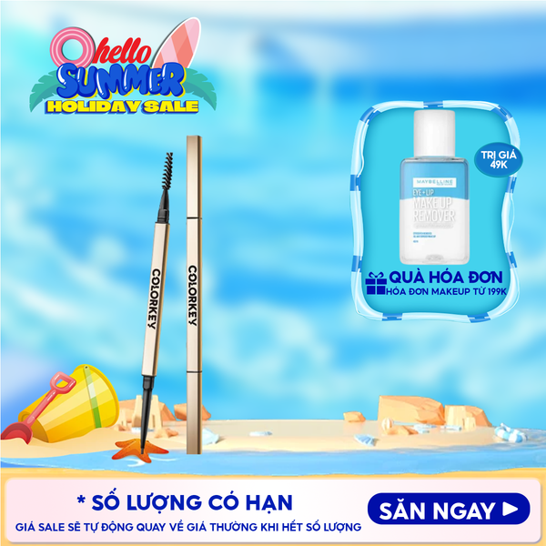  Chì Kẻ Mày Hai Đầu Colorkey Lâu Trôi The Rapid Eyebrow Pencil 0.07g 