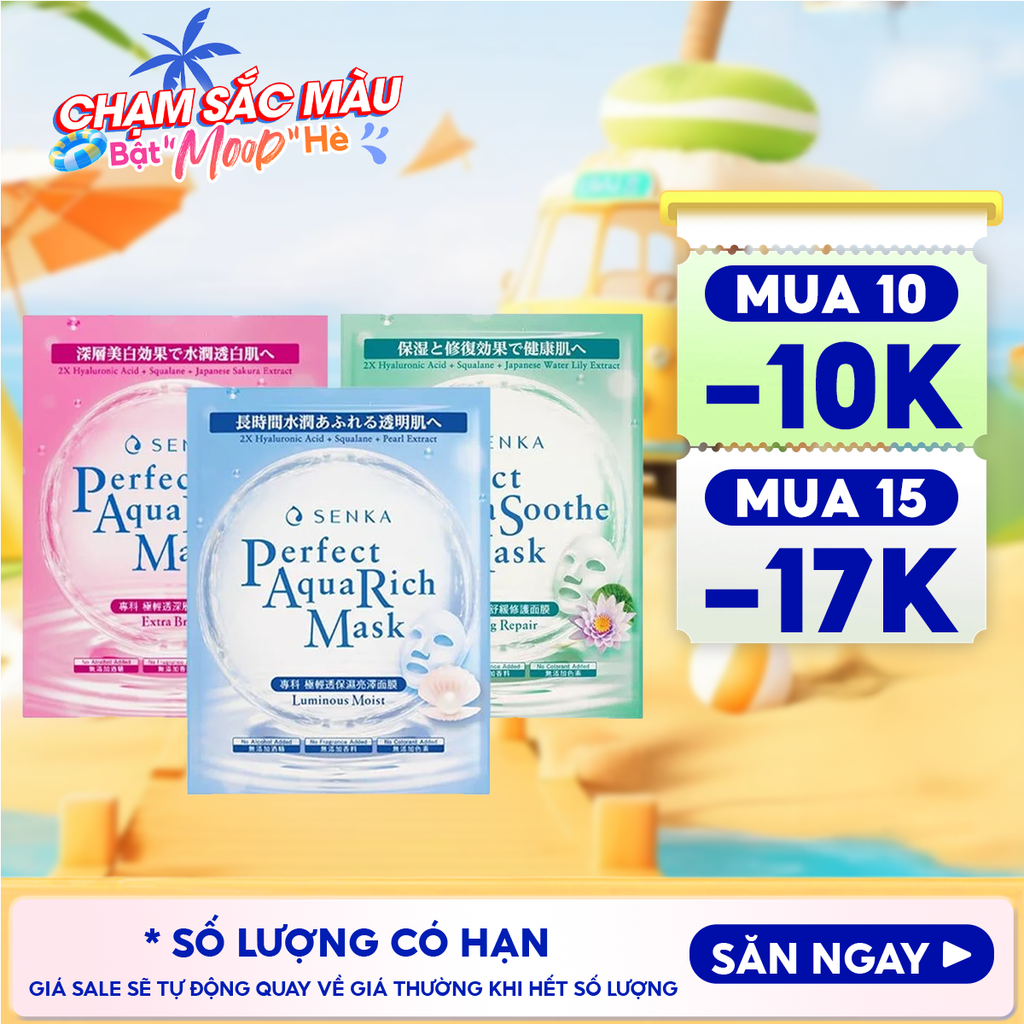 Mặt Nạ Giấy Senka Chăm Sóc Da Perfect Aqua Mask