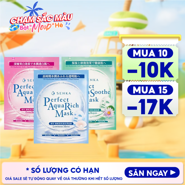  Mặt Nạ Giấy Senka Chăm Sóc Da Perfect Aqua Mask 