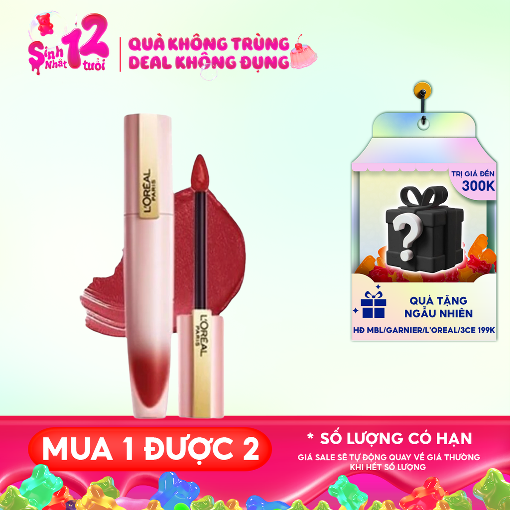 Son Kem Lì, Mịn Mượt Nhẹ Môi L’Oreal Paris Chiffon Signature Matte Liquid Lipstick 7ml