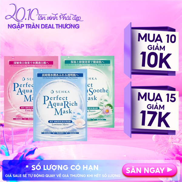  Mặt Nạ Giấy Senka Chăm Sóc Da Perfect Aqua Mask 