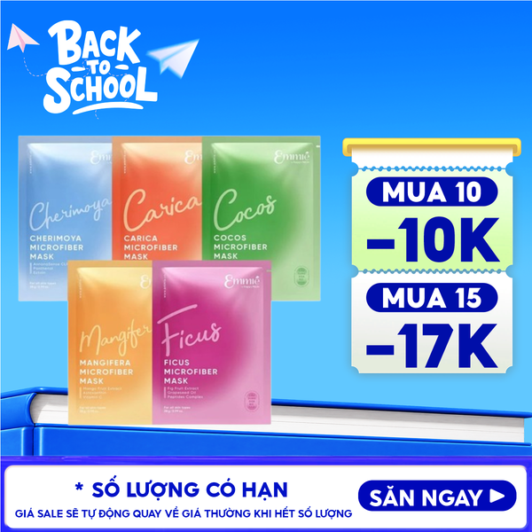  Mặt Nạ Vi Sợi Microfiber Emmié by HappySkin Microfiber Mask 28g 