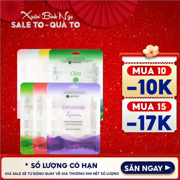  Mặt Nạ Jkosmec Cải Thiện Các Vấn Đề Làn Da Skin Solution Mask 25ml 