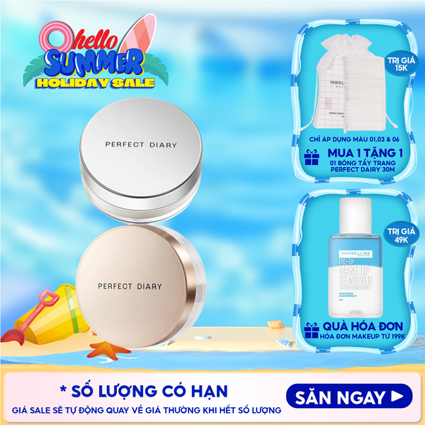  Phấn Phủ Perfect Diary Kiềm Dầu Weightless Soft-Velvet Blurring Loose Powder 7g 