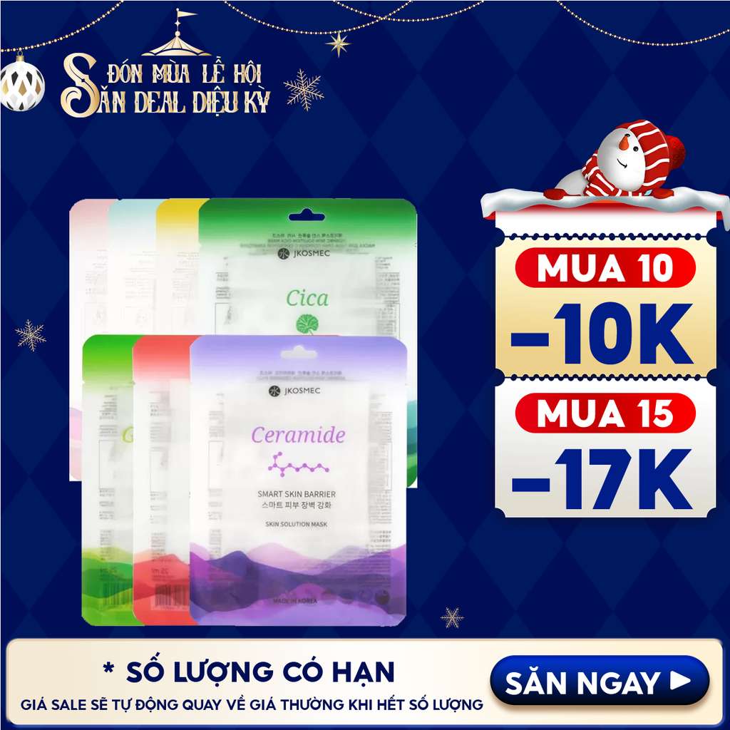 Mặt Nạ Jkosmec Cải Thiện Các Vấn Đề Làn Da Skin Solution Mask 25ml