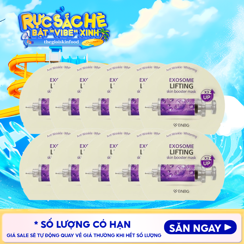 Combo 10 Miếng Mặt Nạ BNBG Cấp Ẩm, Hỗ Trợ Dưỡng Trắng, Phục Hồi Da Skin Booster Mask 30ml