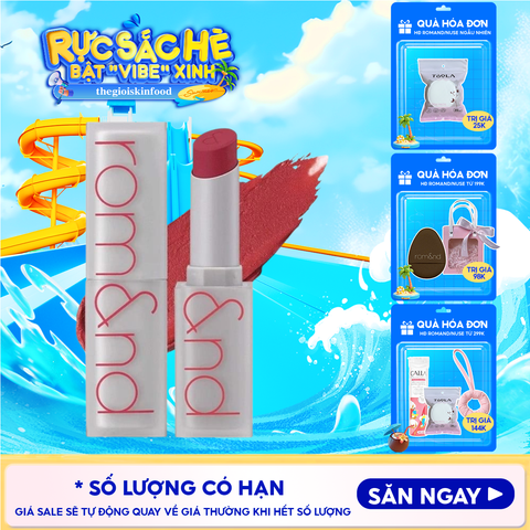 Son Thỏi Lì, Lên Màu Siêu Xinh Romand Zero Matte Lipstick 3g