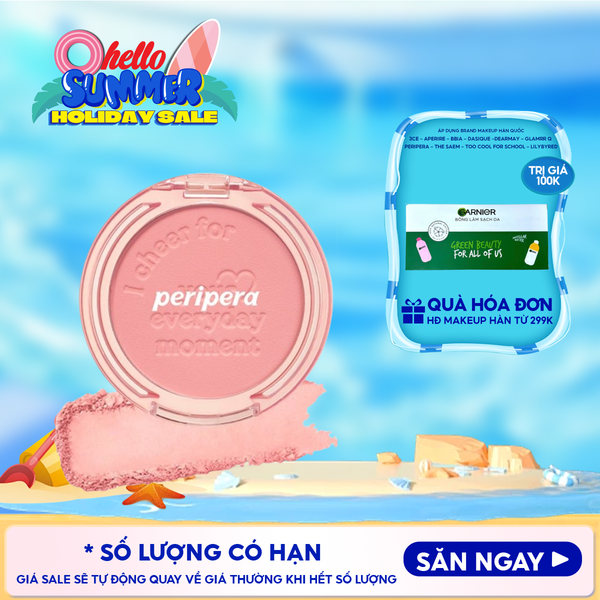  Phấn Má Hồng Peripera Siêu Xinh Pure Blushed Sunshine Cheek 4.2g 