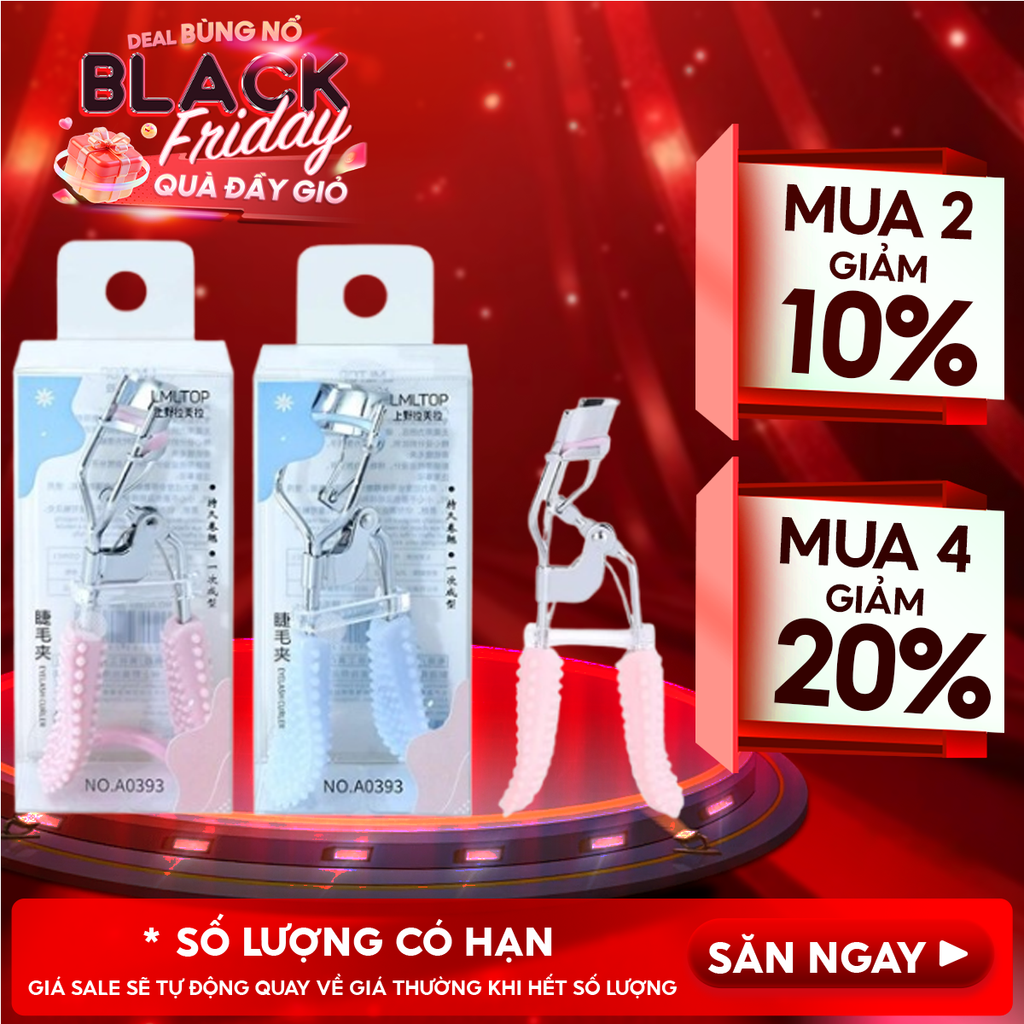 [NHẬP KHẨU] Bấm Mi LMLTOP Cán Gai Massage Eye Lash Curler