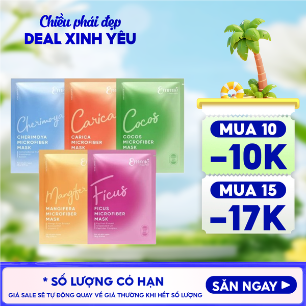  Mặt Nạ Vi Sợi Microfiber Emmié by HappySkin Microfiber Mask 28g 