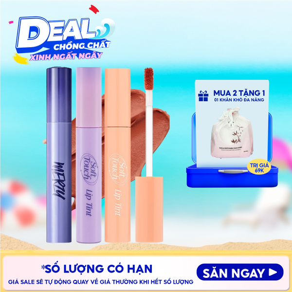  [SL1 - SL14] Son Kem Merzy Siêu Lì, Siêu Mịn Môi Soft Touch Lip Tint 3g 