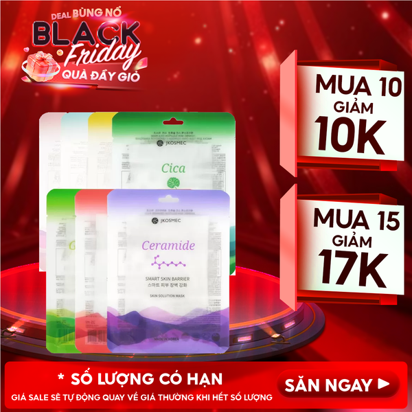  Mặt Nạ Jkosmec Cải Thiện Các Vấn Đề Làn Da Skin Solution Mask 25ml 