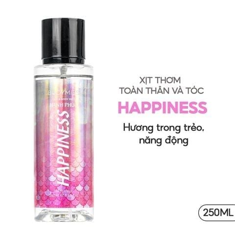  [Gift] Xịt Thơm Toàn Thân Hương Cho Nam & Nữ Bodymiss HAPPINESS - Trị Giá 220k 