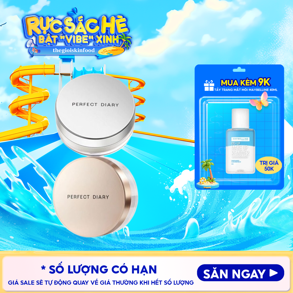 Phấn Phủ Perfect Diary Kiềm Dầu Weightless Soft-Velvet Blurring Loose Powder 7g
