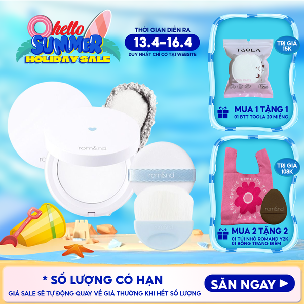  Phấn Phủ Dạng Nén Che Phủ Hoàn Hảo Cho Làn Da Mịn Mượt Romand Better Than Finish 12g 