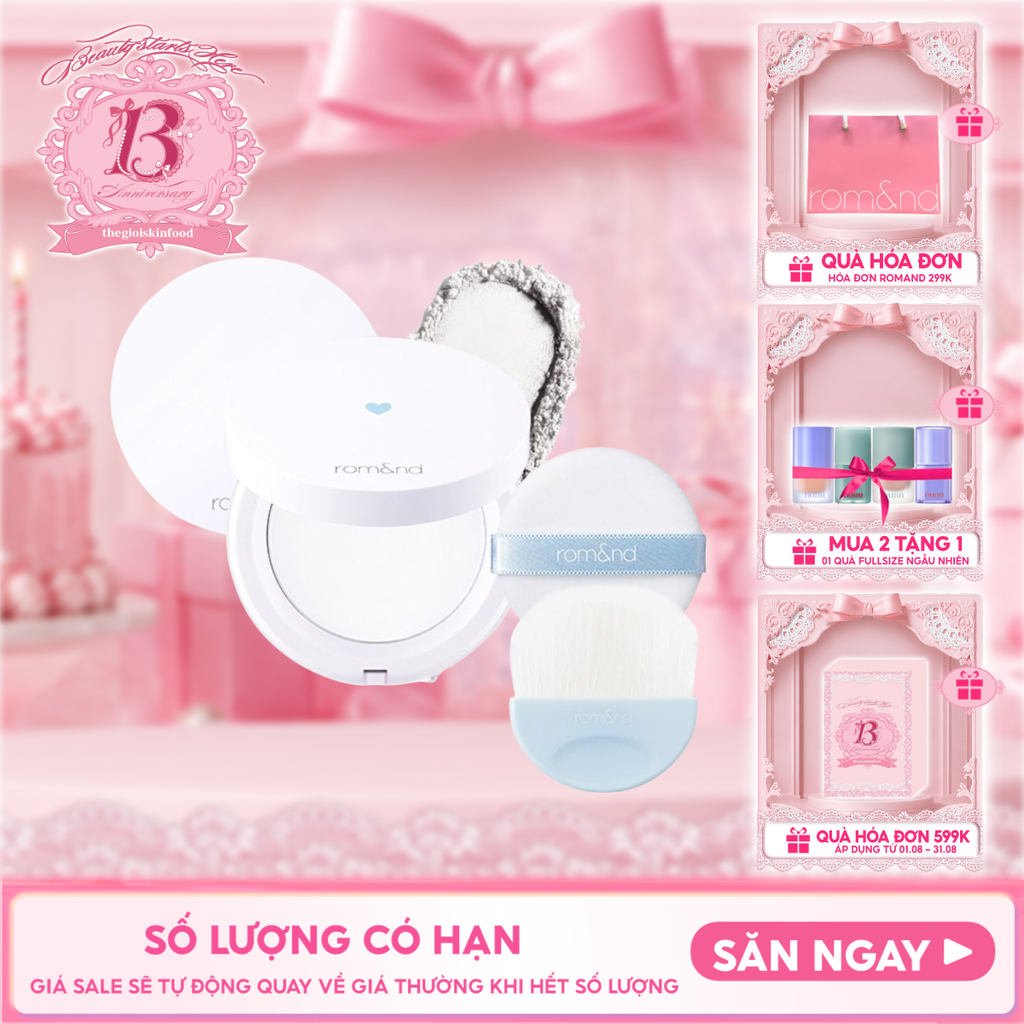 Phấn Phủ Dạng Nén Che Phủ Hoàn Hảo Cho Làn Da Mịn Mượt Romand Better Than Finish 12g