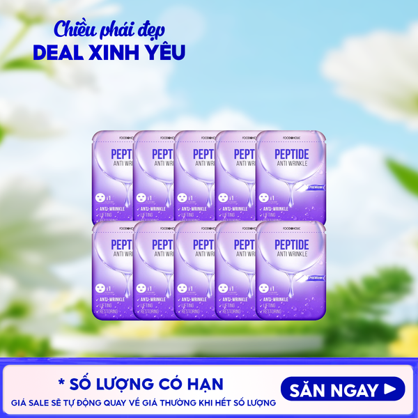  Combo 10 Miếng Mặt Nạ Foodaholic Hỗ Trợ Dưỡng Trắng, Dưỡng Ẩm, Hạn Chế Lão Hóa Mask 23ml 