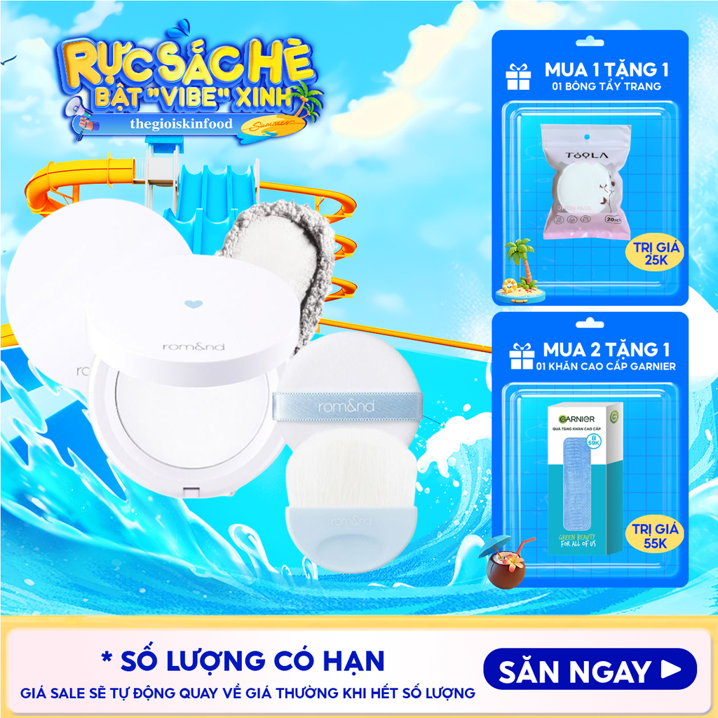 Phấn Phủ Dạng Nén Che Phủ Hoàn Hảo Cho Làn Da Mịn Mượt Romand Better Than Finish 12g