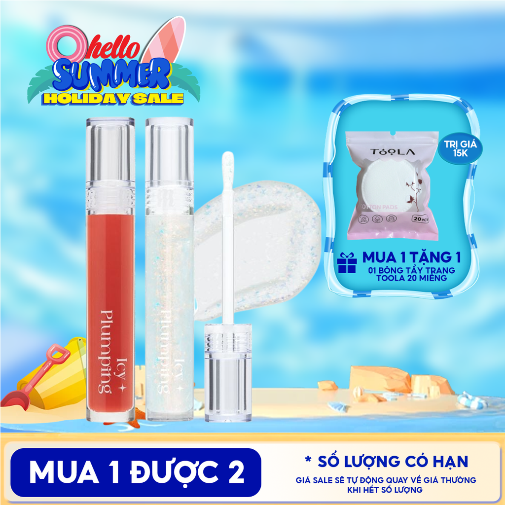 Son Bóng Cho Môi Căng Mọng Merzy Icy Plumping Lip Gloss 4.5g