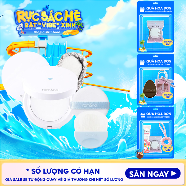  Phấn Phủ Dạng Nén Che Phủ Hoàn Hảo Cho Làn Da Mịn Mượt Romand Better Than Finish 12g 