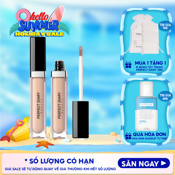  Kem Che Khuyết Điểm Perfect Diary Flawless Glaze Silky Touch Liquid Concealer 7ml 