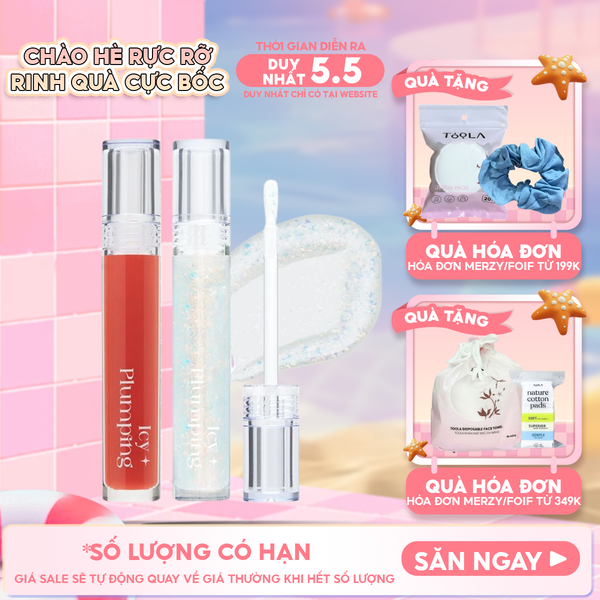  Son Bóng Cho Môi Căng Mọng Merzy Icy Plumping Lip Gloss 4.5g 