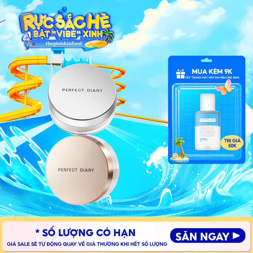Phấn Phủ Perfect Diary Kiềm Dầu Weightless Soft-Velvet Blurring Loose Powder 7g