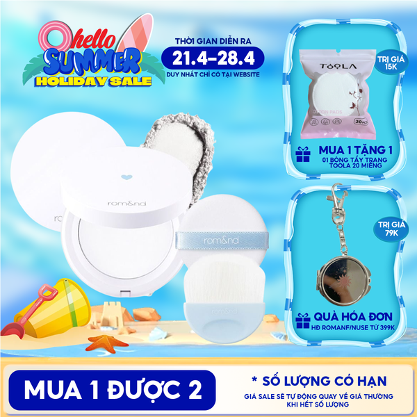  Phấn Phủ Dạng Nén Che Phủ Hoàn Hảo Cho Làn Da Mịn Mượt Romand Better Than Finish 12g 