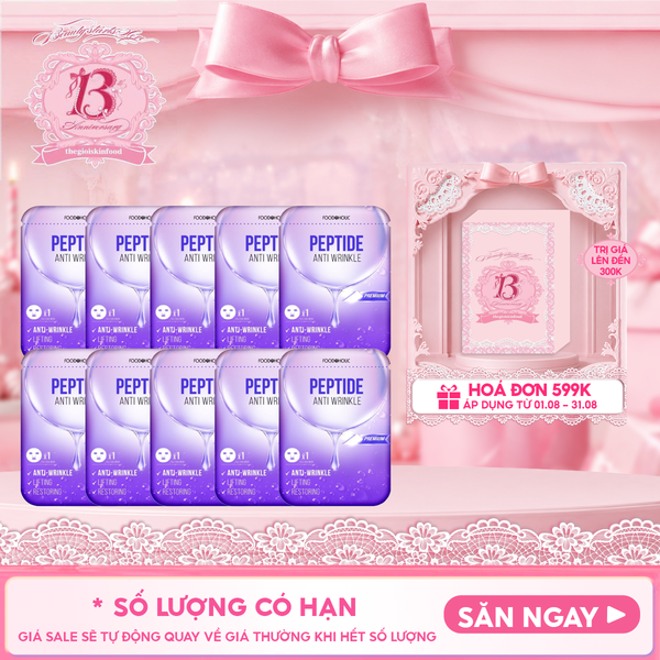  Combo 10 Miếng Mặt Nạ Foodaholic Hỗ Trợ Dưỡng Trắng, Dưỡng Ẩm, Hạn Chế Lão Hóa Mask 23ml 