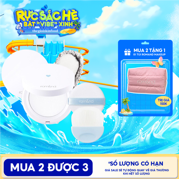  Phấn Phủ Dạng Nén Che Phủ Hoàn Hảo Cho Làn Da Mịn Mượt Romand Better Than Finish 12g 