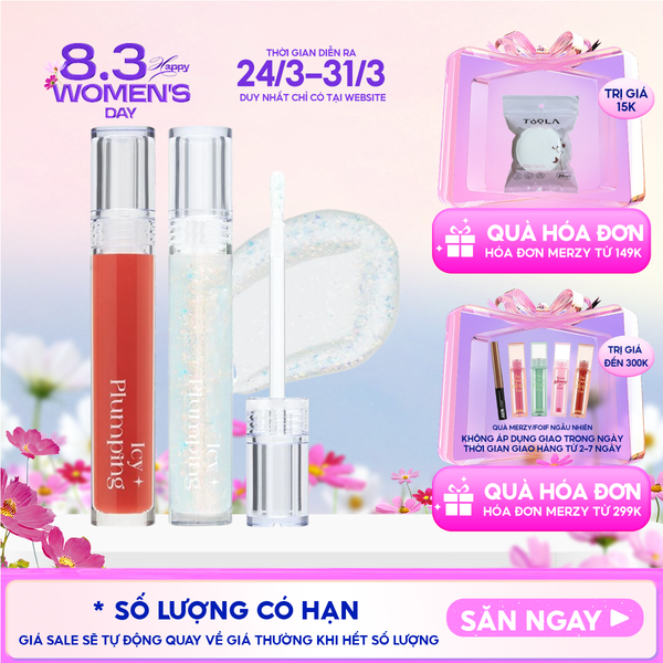  Son Bóng Cho Môi Căng Mọng Merzy Icy Plumping Lip Gloss 4.5g 