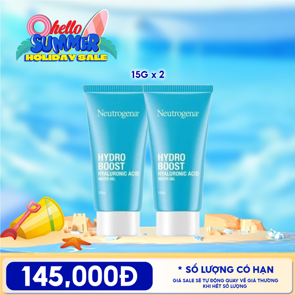  Combo Travel: 2 Sản Phẩm Kem Dưỡng Ẩm Neutrogena Hydro Boost Water Gel 15g 