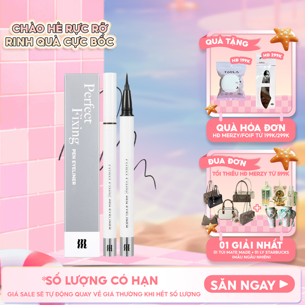  Bút Kẻ Mắt Nước Merzy Chống Trôi The First Pen Eyeliner 0.5g 