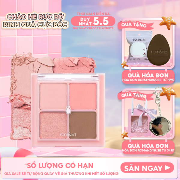  Bảng Phấn Mắt 4 Ô Romand Xinh Xắn, Ngọt Ngào Better Than Eyes - Milk Series 