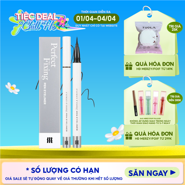  Bút Kẻ Mắt Nước Merzy Chống Trôi The First Pen Eyeliner 0.5g 