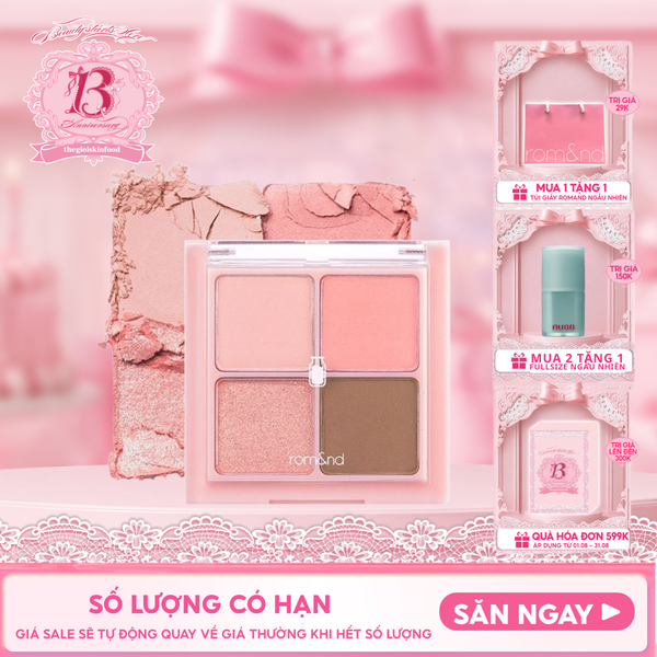  Bảng Phấn Mắt 4 Ô Romand Xinh Xắn, Ngọt Ngào Better Than Eyes - Milk Series 