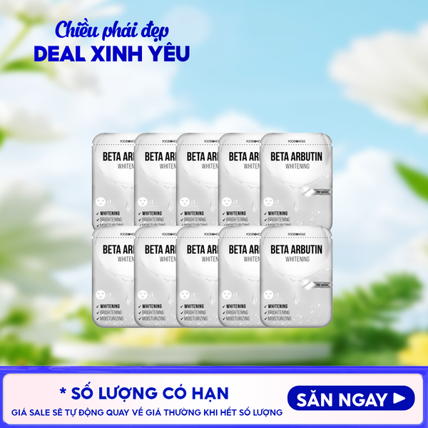  Combo 10 Miếng Mặt Nạ Foodaholic Hỗ Trợ Dưỡng Trắng, Dưỡng Ẩm, Hạn Chế Lão Hóa Mask 23ml 
