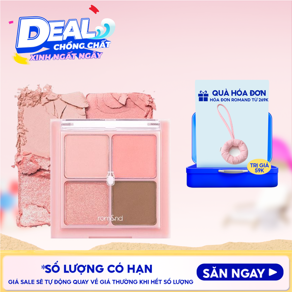  Bảng Phấn Mắt 4 Ô Romand Xinh Xắn, Ngọt Ngào Better Than Eyes - Milk Series 