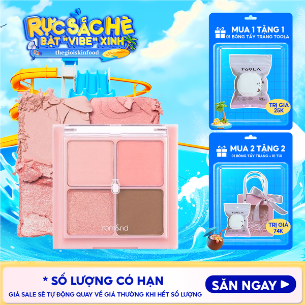  Bảng Phấn Mắt 4 Ô Romand Xinh Xắn, Ngọt Ngào Better Than Eyes - Milk Series 