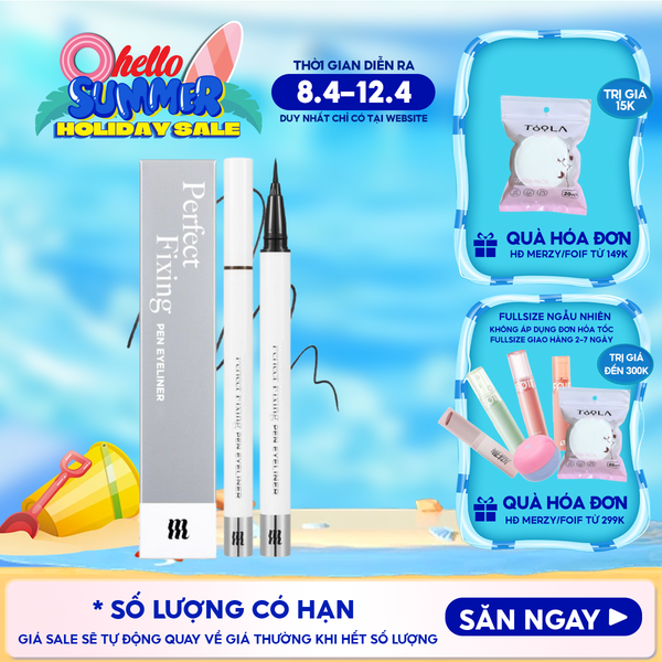  Bút Kẻ Mắt Nước Merzy Chống Trôi The First Pen Eyeliner 0.5g 