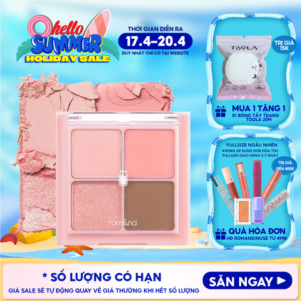 Bảng Phấn Mắt 4 Ô Romand Xinh Xắn, Ngọt Ngào Better Than Eyes - Milk Series 