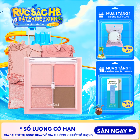 Bảng Phấn Mắt 4 Ô Romand Xinh Xắn, Ngọt Ngào Better Than Eyes - Milk Series