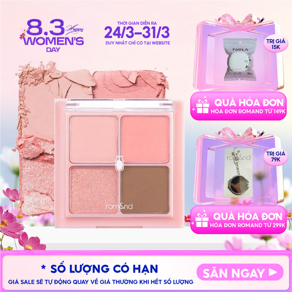  Bảng Phấn Mắt 4 Ô Romand Xinh Xắn, Ngọt Ngào Better Than Eyes - Milk Series 