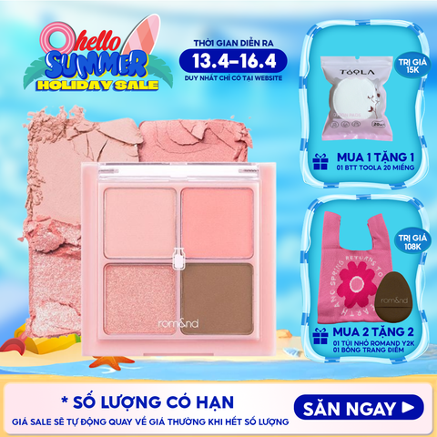 Bảng Phấn Mắt 4 Ô Romand Xinh Xắn, Ngọt Ngào Better Than Eyes - Milk Series