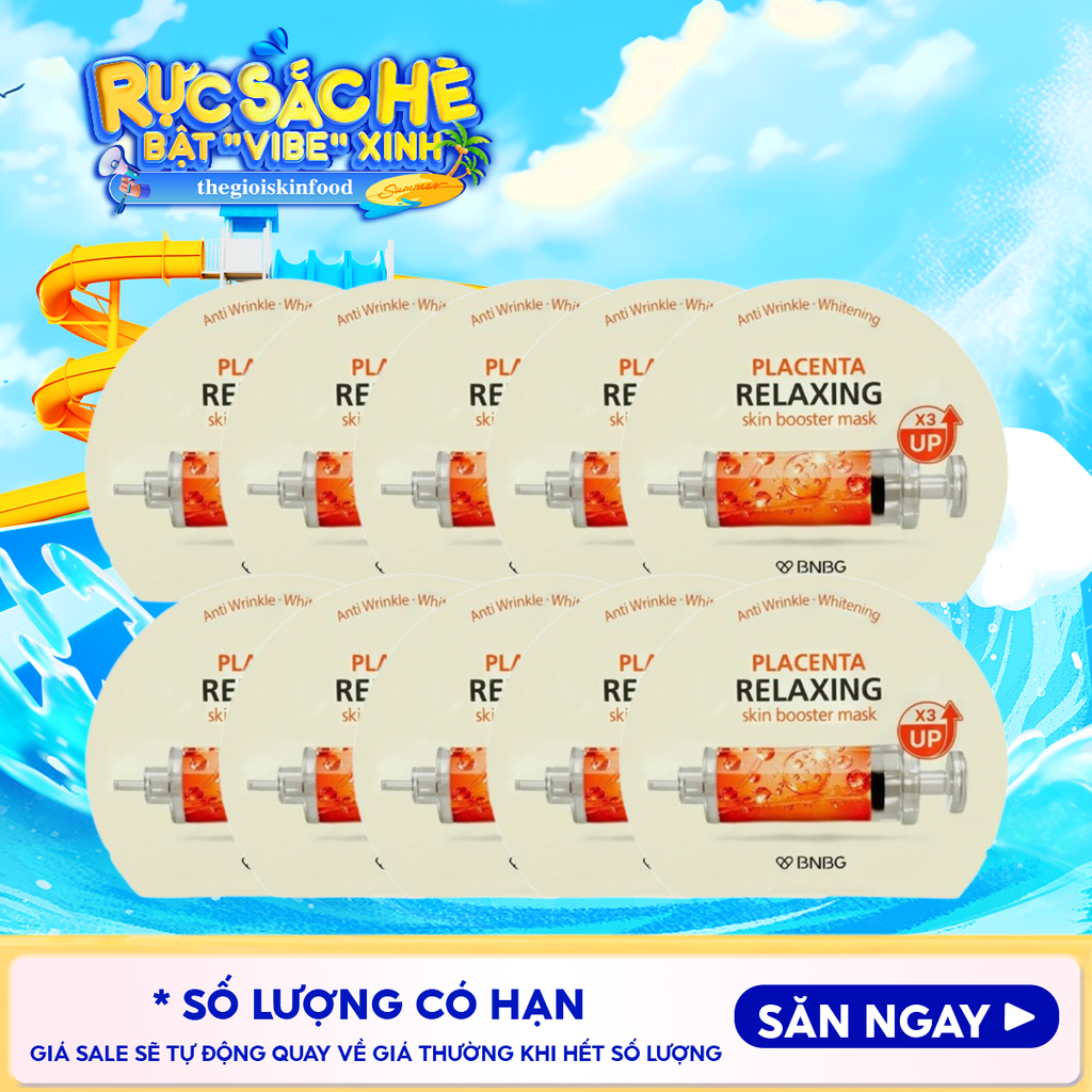 Combo 10 Miếng Mặt Nạ BNBG Cấp Ẩm, Hỗ Trợ Dưỡng Trắng, Phục Hồi Da Skin Booster Mask 30ml