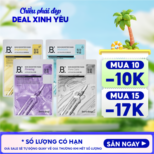  Mặt Nạ Banobagi Chăm Sóc Da, Cấp Ẩm, Hỗ Trợ Dưỡng Sáng Da Skin Booster Mask 25g 