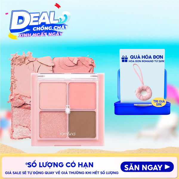  Bảng Phấn Mắt 4 Ô Romand Xinh Xắn, Ngọt Ngào Better Than Eyes - Milk Series 