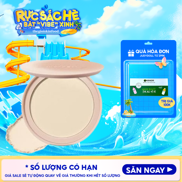  Phấn Nền Judydoll Dạng Nén Kiềm Dầu, Lâu Trôi Soft & Velvet Matte Powder Foundation 4g 